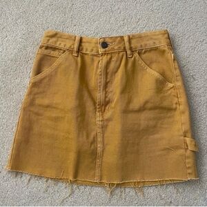 Pacsun gold denim skirt